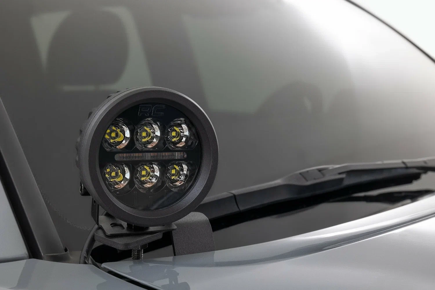 Fits Toyota Tacoma(16-23) LED Light Ditch Mount 2_ Black Pair Amber DRL 71083